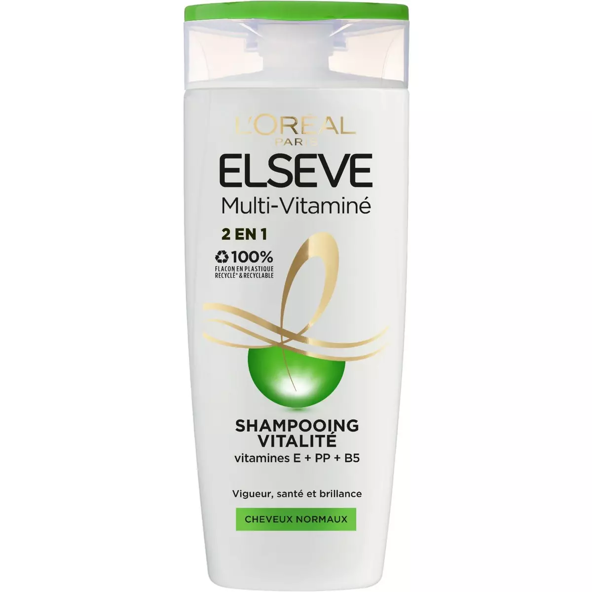 ELSEVE Multi-Vitaminé Shampooing vitalité 2en1 cheveux normaux 290ml