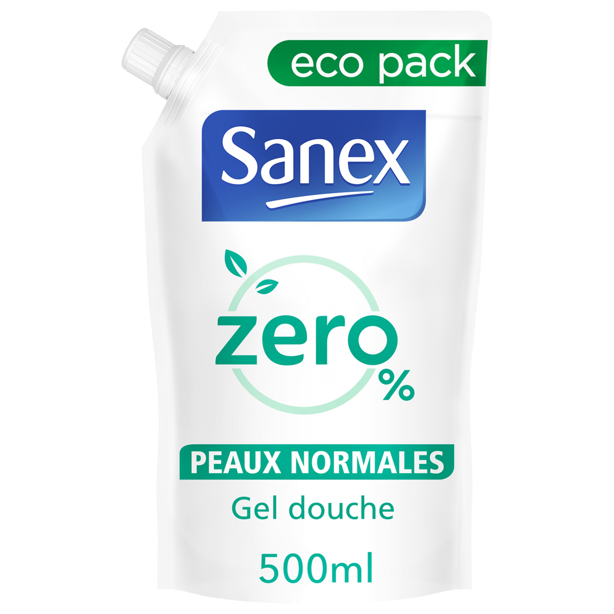 SANEX Zéro% Recharge gel douche peaux normales 500ml