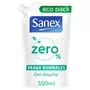 SANEX Zéro% Recharge gel douche peaux normales 500ml