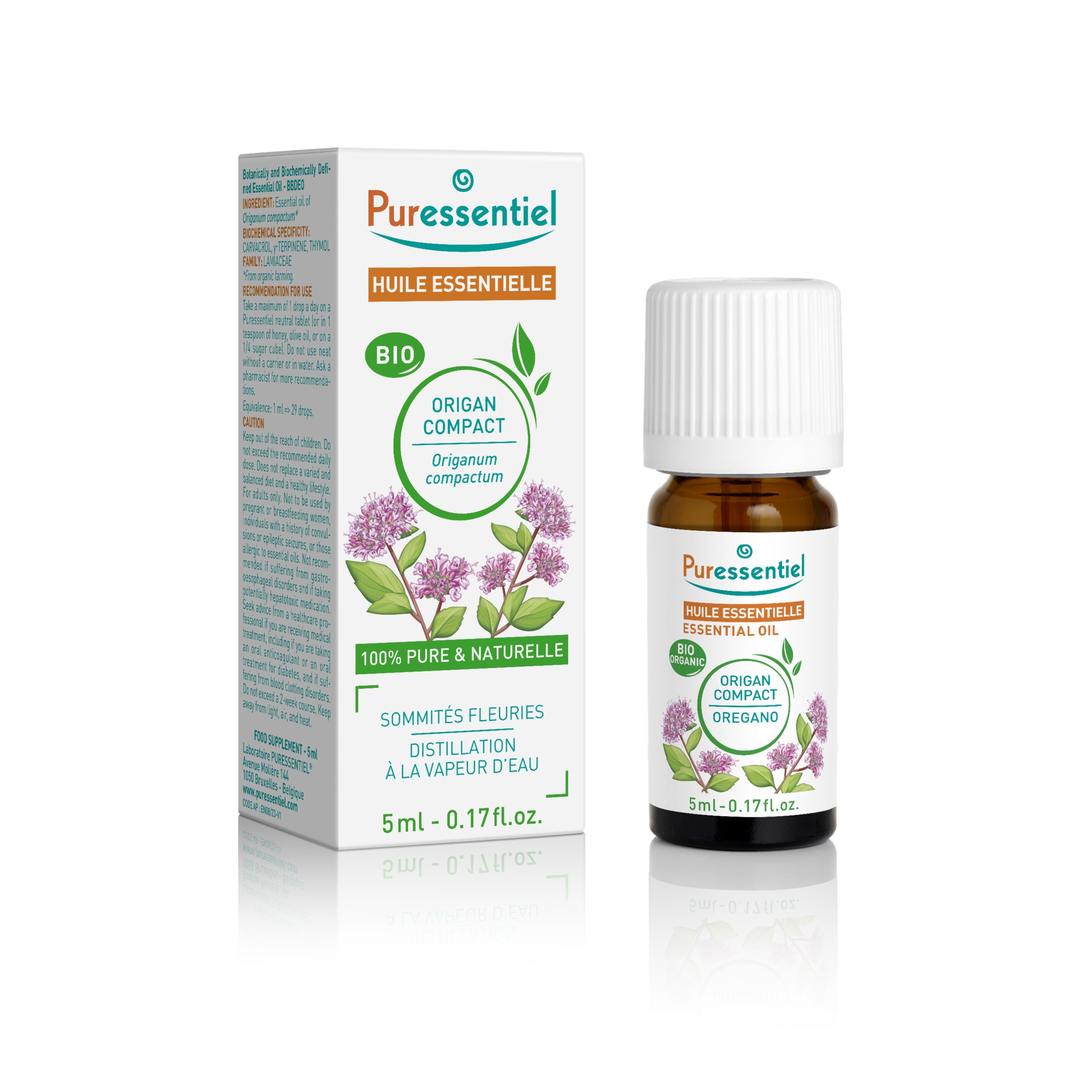 PURESSENTIEL Huile essentielle origan compact bio 5ml