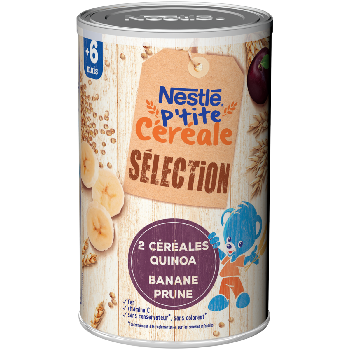 NESTLE P'tite Céréale en poudre quinoa banane et prune dès 6 mois 380g