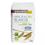 PAYSANS D'ICI Farine de blé blanche bio T65 1kg