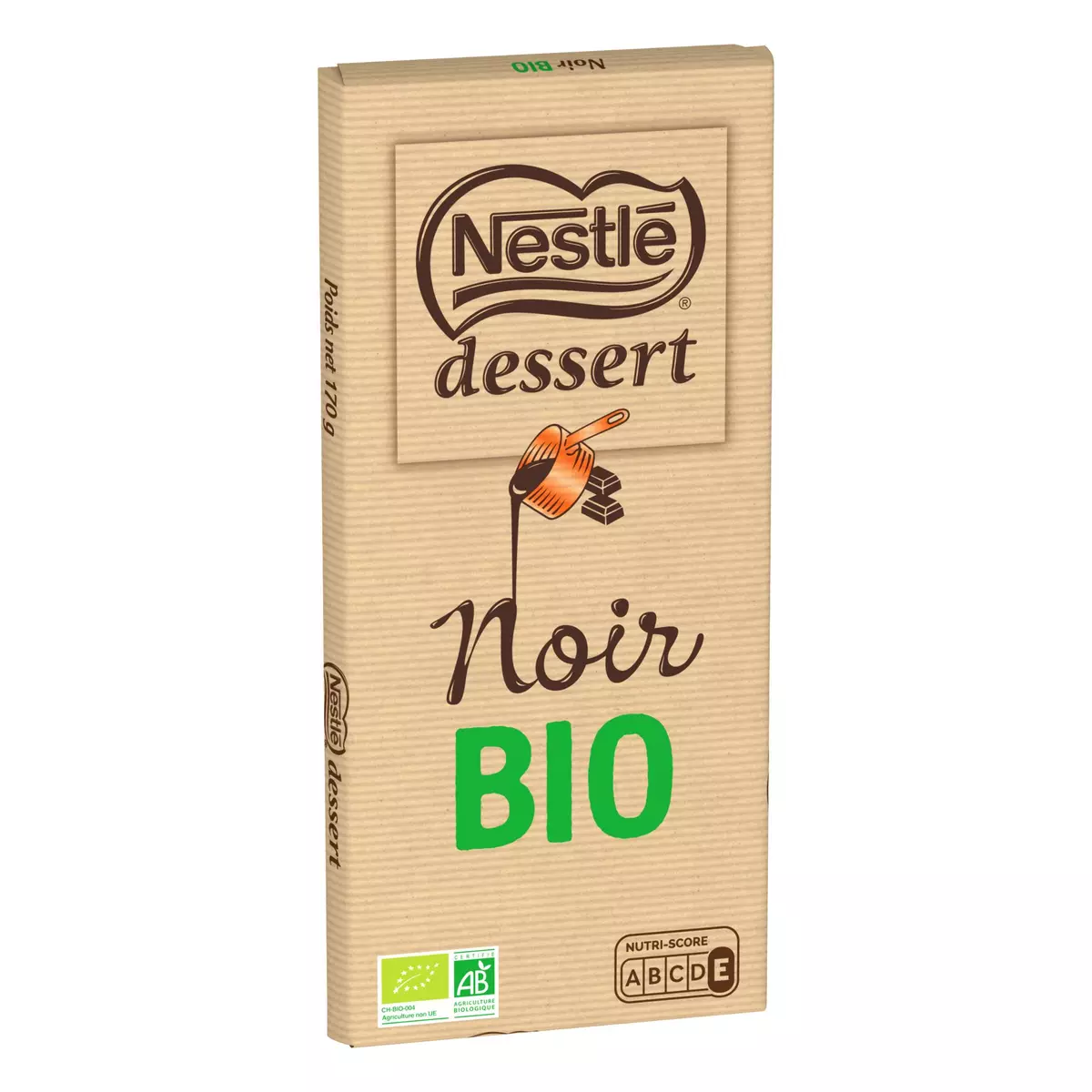 Tablette chocolat noir pâtissier Nestlé dessert 170g sur