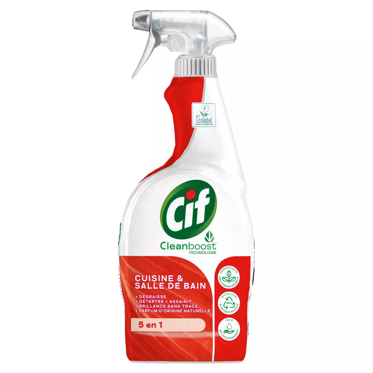 Promo (¹)Spray nettoyant cuisine & salle de bain 5 en 1 CIF 750 ml chez Cora