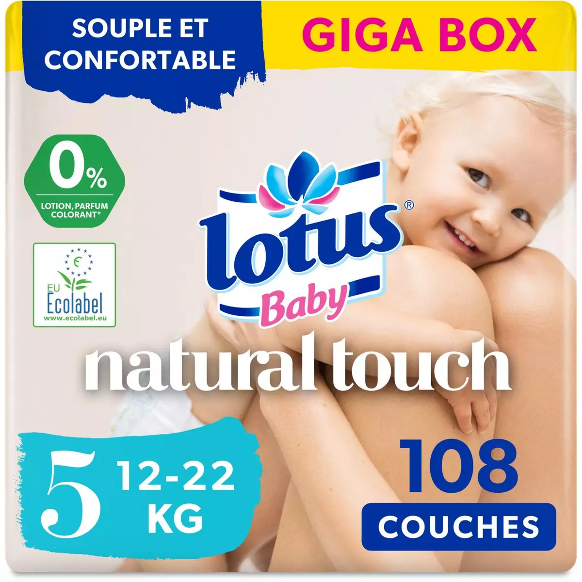 LOTUS Baby Couche taille 5 (12/22 kg) 3x36 couches