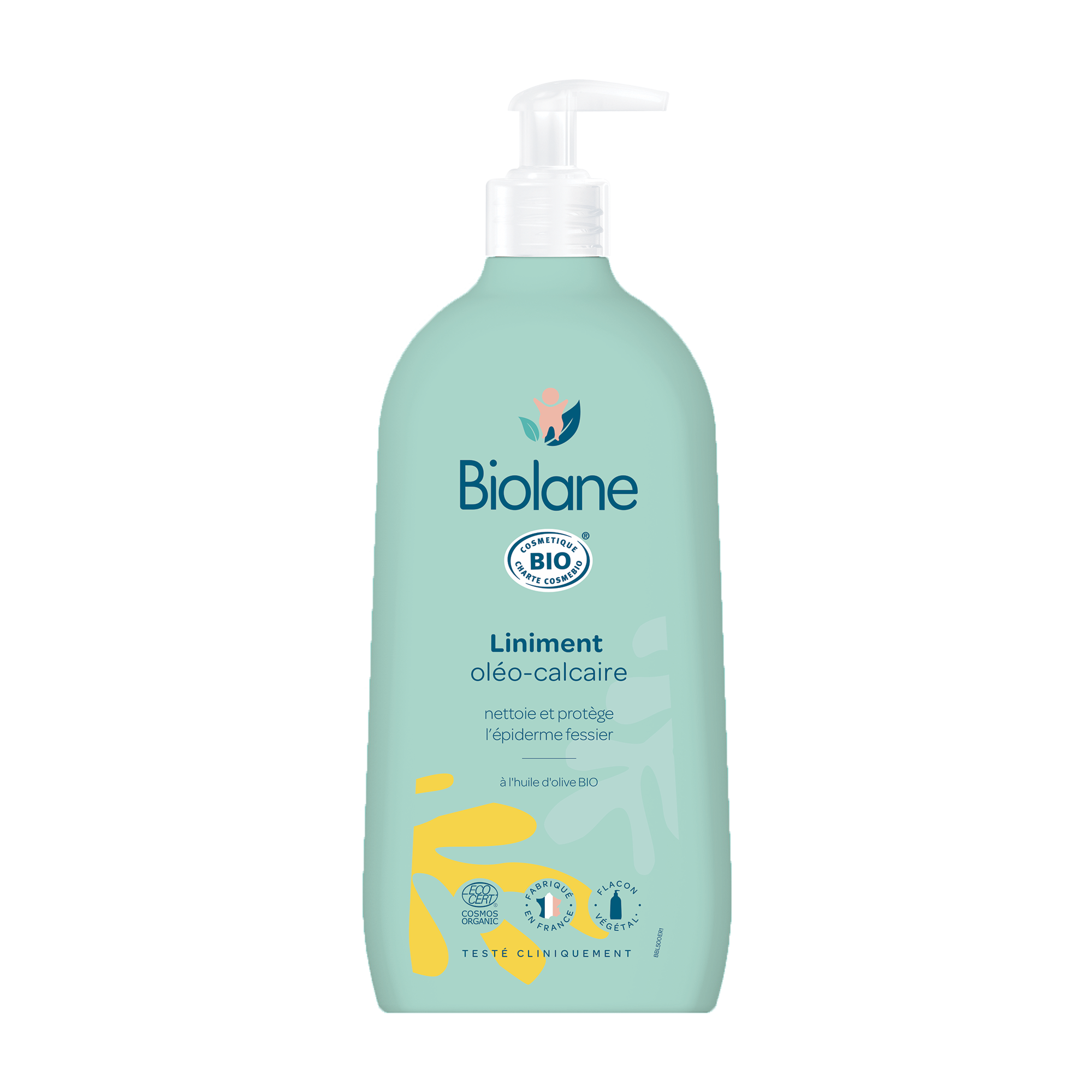 Voir la diapositive 2 : BIOLANE Liniment oléo-calcaire à l'huile d'olive bio 500ml