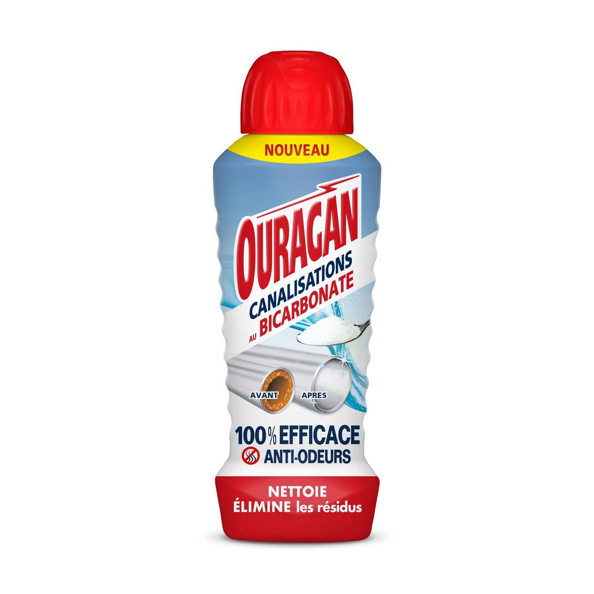 OURAGAN Gel entretien canalisations au bicarbonate 700ml