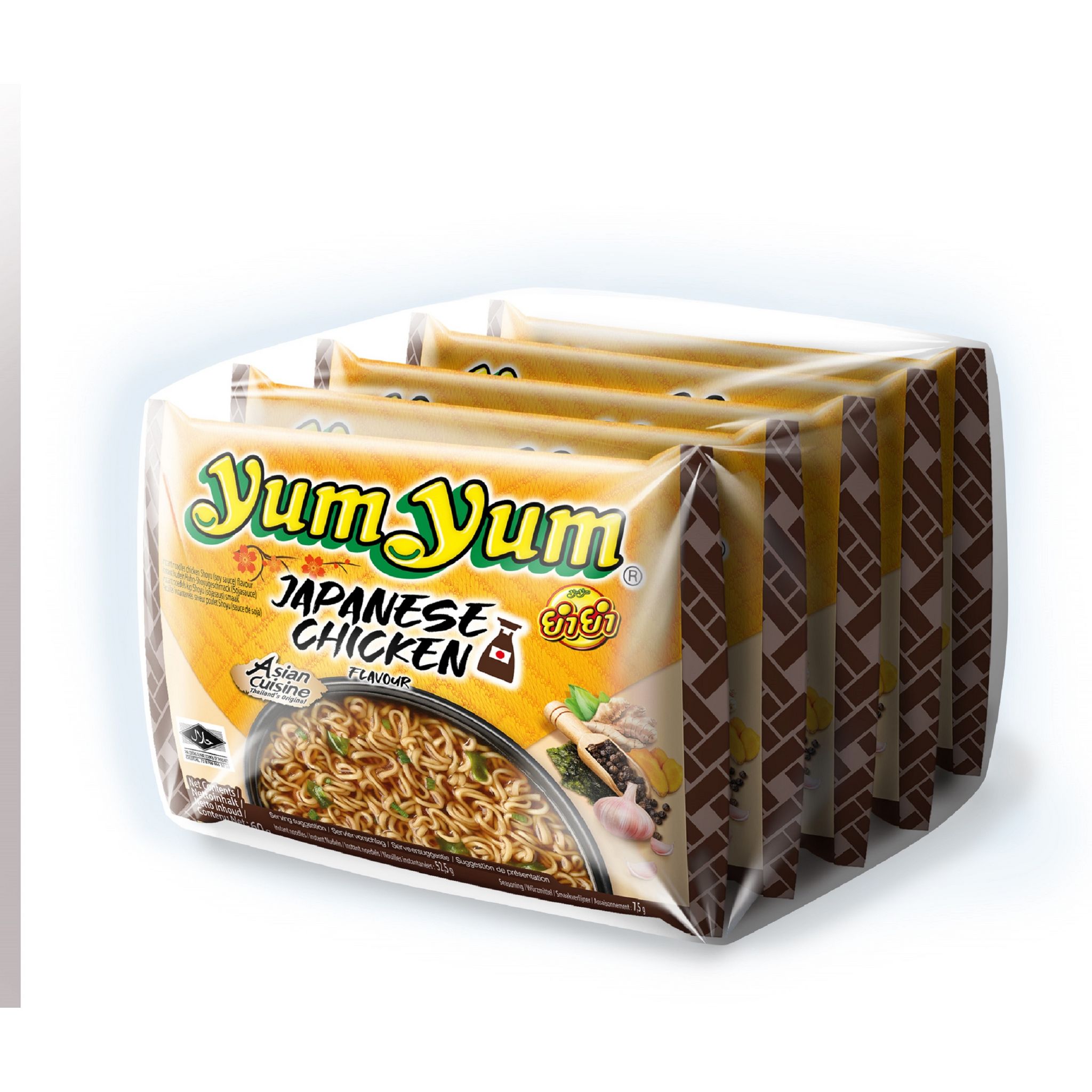 Voir la diapositive 2 : YUM YUM Soupe japonaise déshydratée nouilles poulet shoyu 5x60g