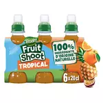 TEISSEIRE Fruit shoot boisson aux fruits saveur tropicale bouteilles 6x20cl