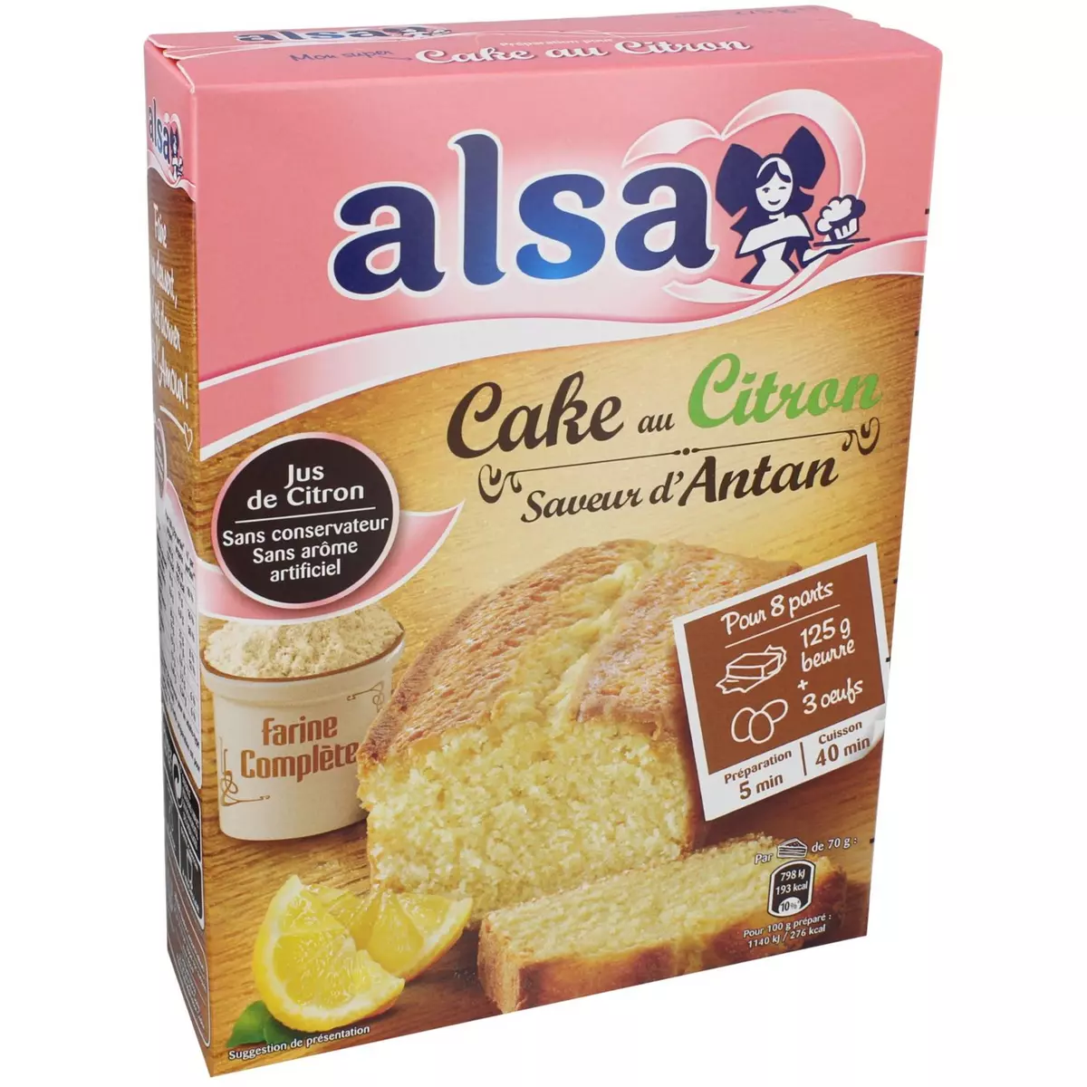 ALSA Préparation Cake Citron Alsa 275g