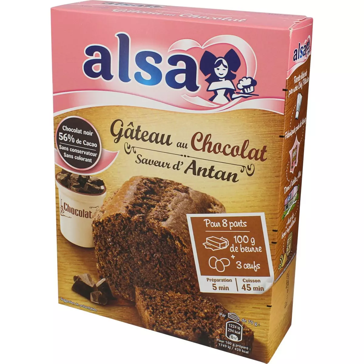 ALSA Préparation Gâteau Chocolat Alsa 300g pas cher 