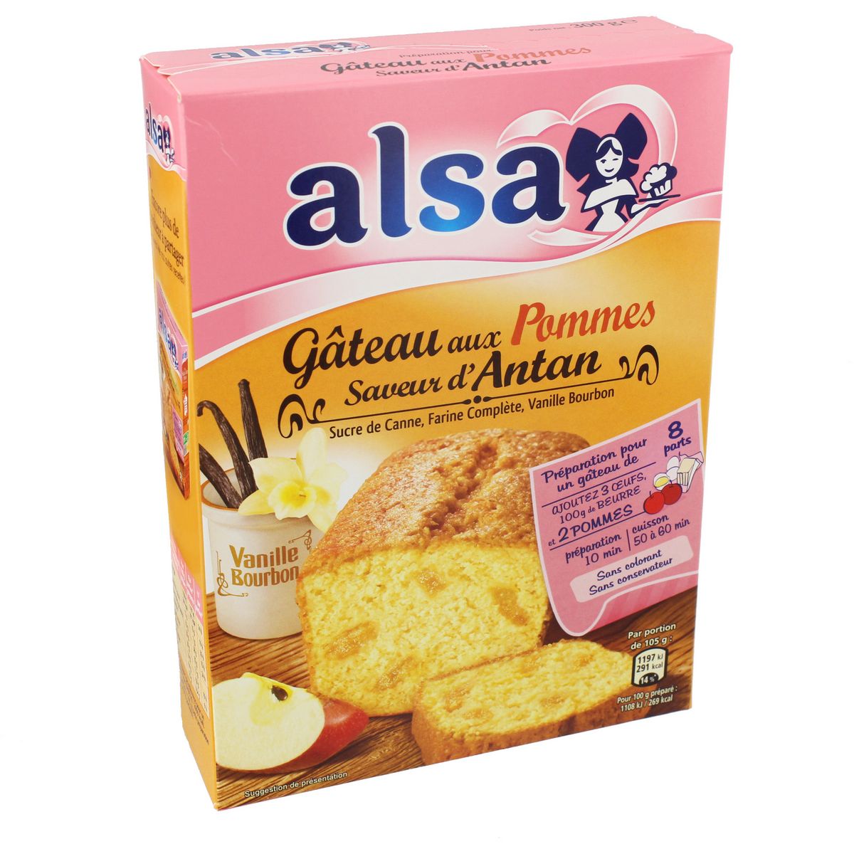 ALSA Préparation Gâteau aux Pommes Alsa 300g
