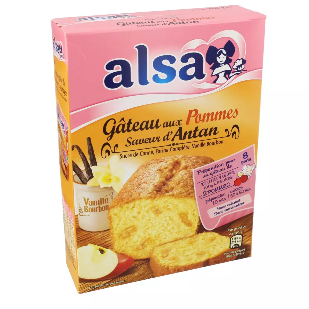 ALSA Préparation Gâteau aux Pommes Alsa 300g