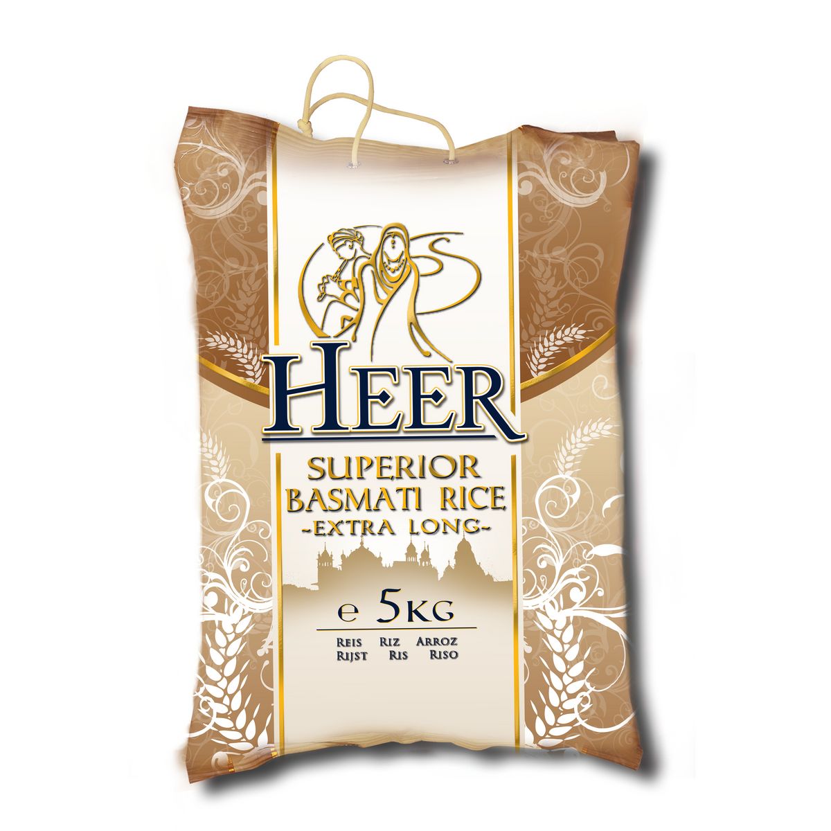 HEER Riz basmati supérieur extra long 5kg