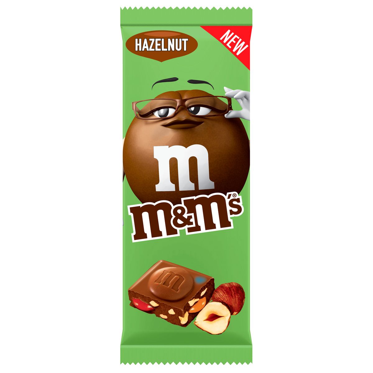 M&M'S Tablette de chocolat au lait fourrée de mini M&M'S et noisettes 1 pièce 165g