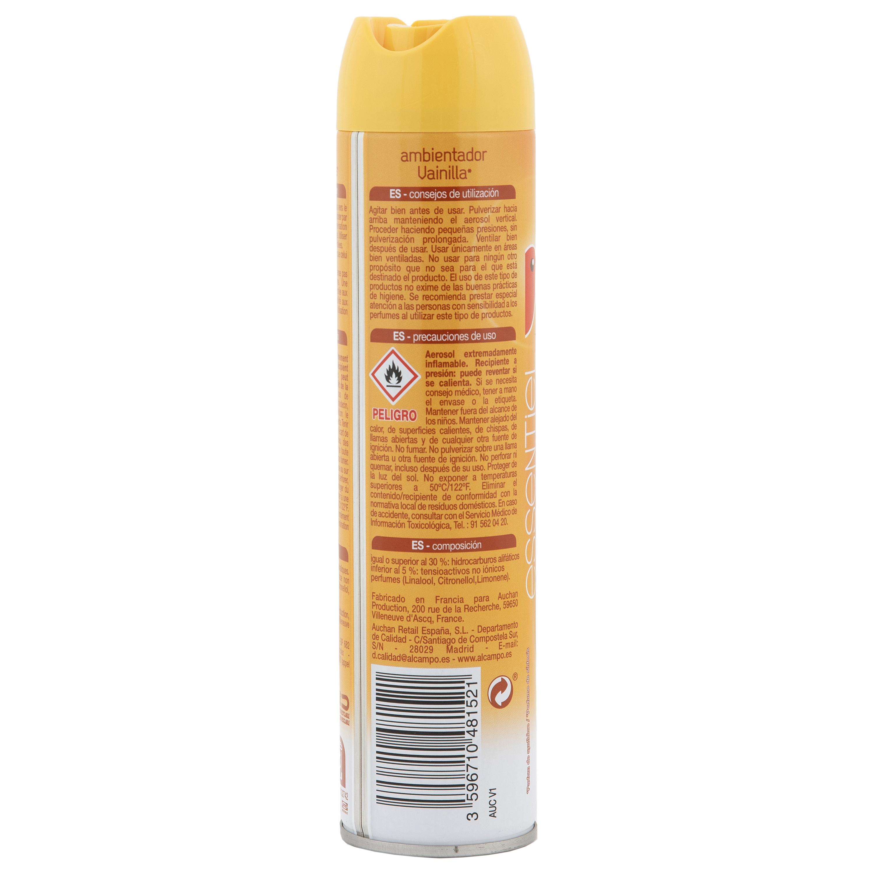 Voir la diapositive 4 : AUCHAN Spray désodorisant vanille des îles 300ml