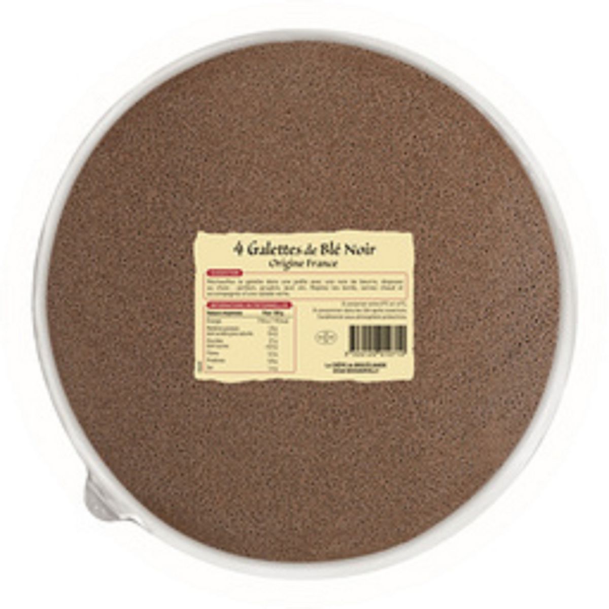 LA CREPE DE BROCELIANDE Galettes de blé noir 4 pièces 260g