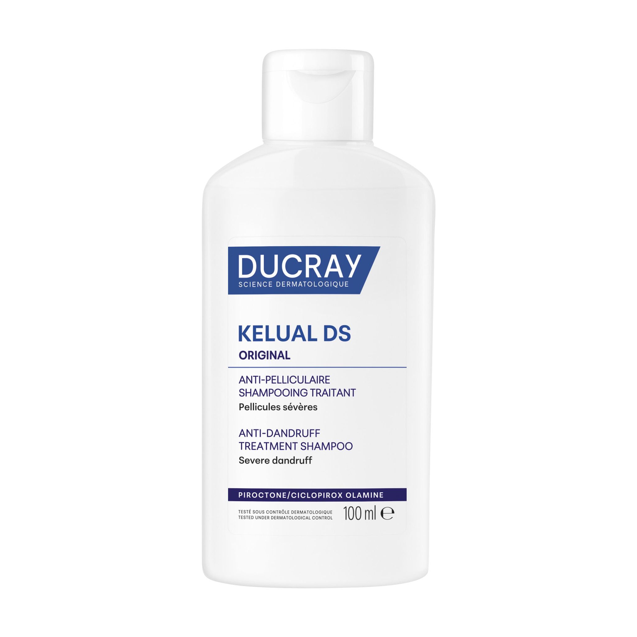 Voir la diapositive 2 : DUCRAY KELUAL DS shampooing traitant états pelliculaires sévères 100ml