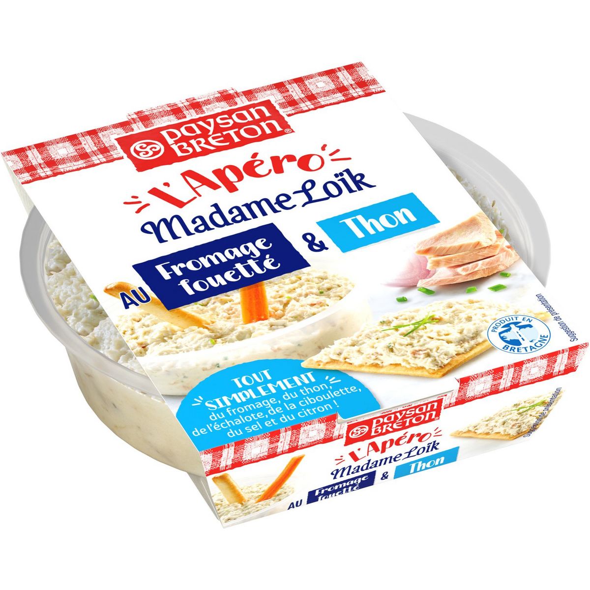 PAYSAN BRETON L'Apéro Madame Loïk fromage fouetté et thon 120g
