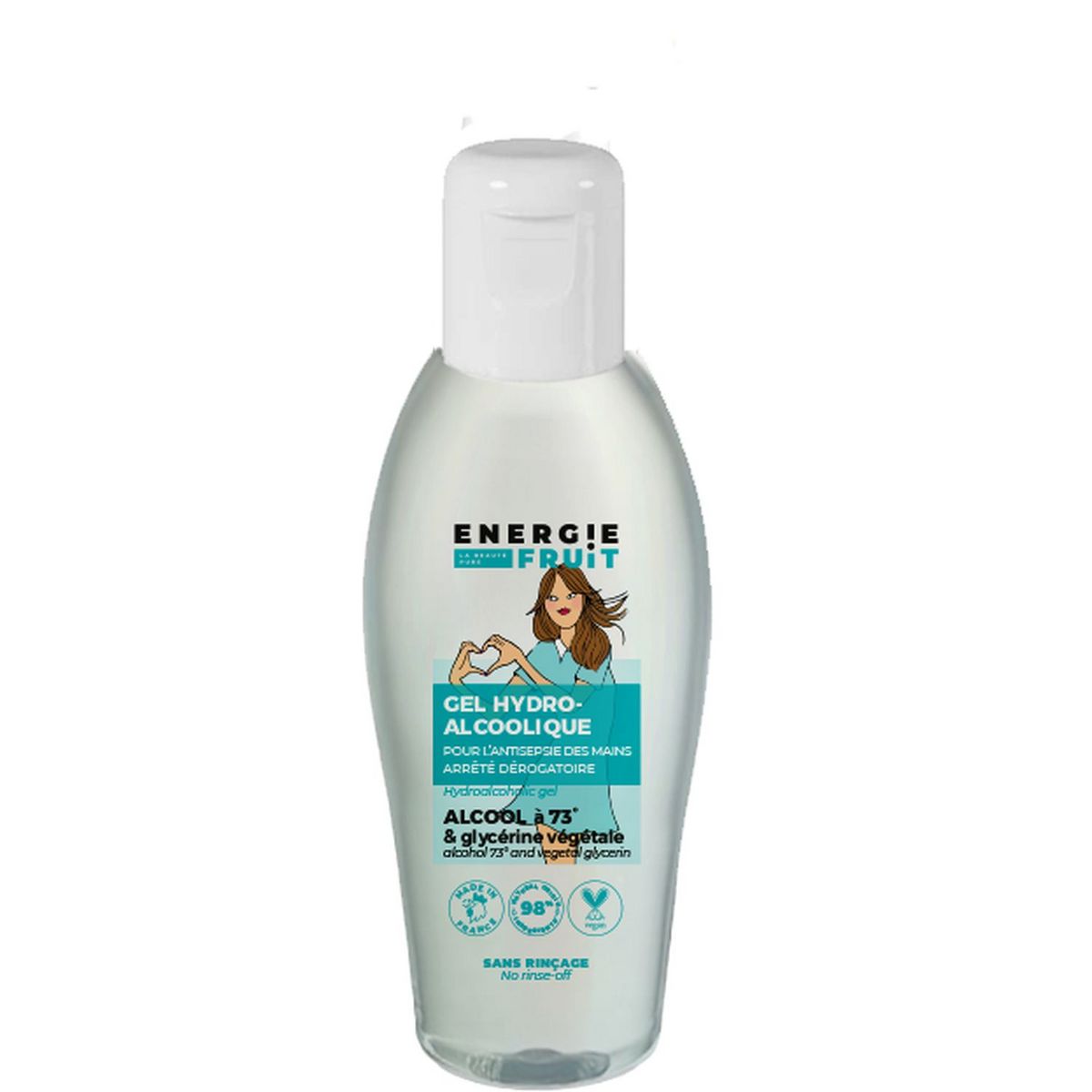 ENERGIE FRUIT Gel hydroalcoolique vegan sans rinçage 100ml