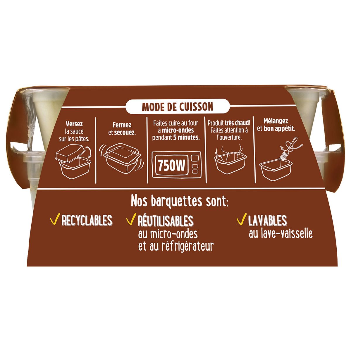 RANA Frais minute Spirali aux champignons fourchette incluse 1 portion 350g