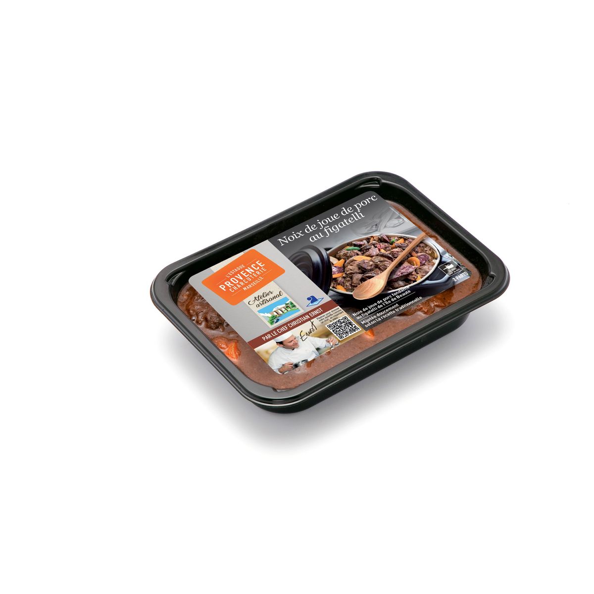 L'ESTAQUE PROVENCE CHARCUTERIE Noix de joue de porc au figatelli 2 parts 400g