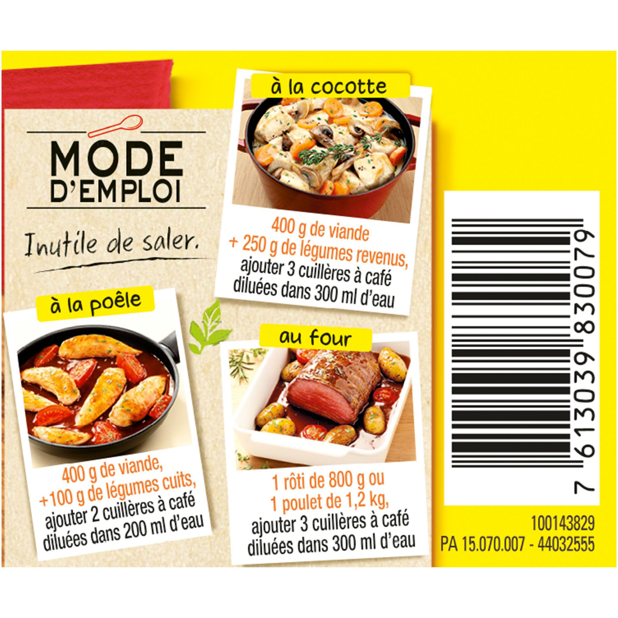 Voir la diapositive 4 : MAGGI Fond pour rôtis sans colorant artificiel 110g