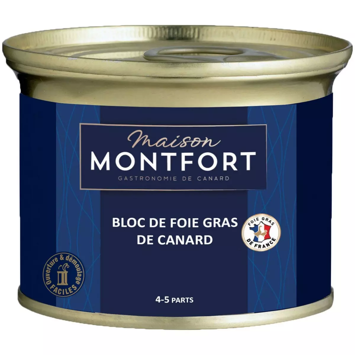 MAISON MONTFORT Bloc de foie gras de canard boîte 3-4 portions 140g