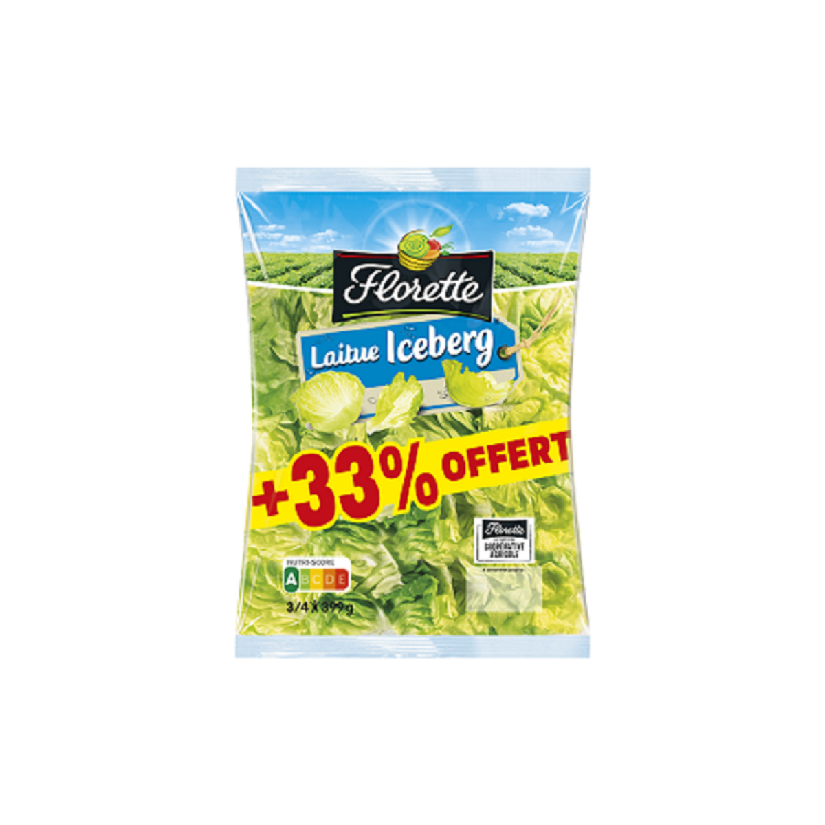 FLORETTE Laitue Iceberg 300g+33% offert