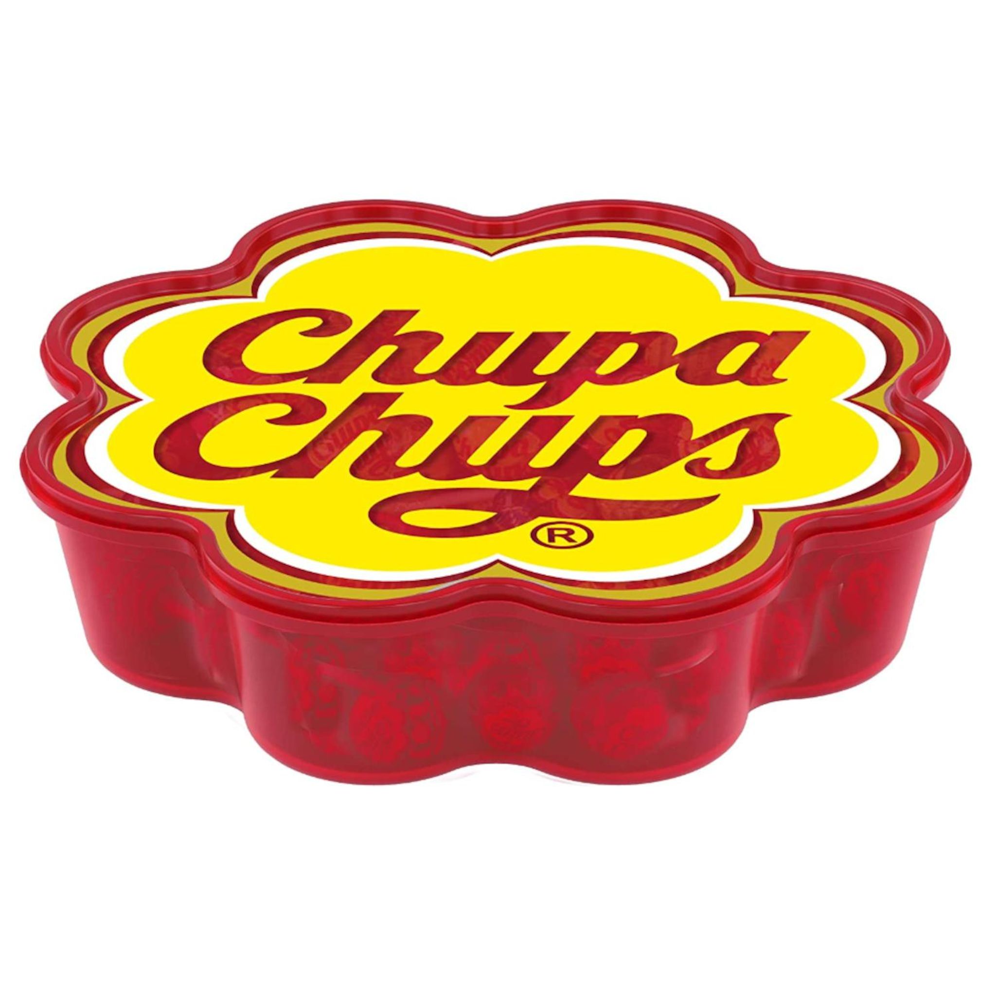 CHUPA CHUPS Mini sucettes goût fraise, pomme, orange et cola 50 sucettes 300g