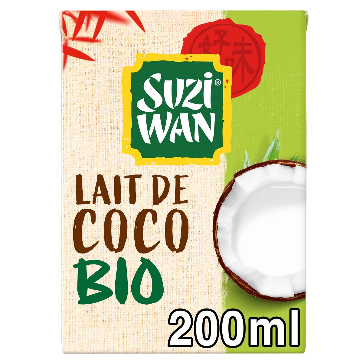 SUZI WAN Lait de coco bio 200ml