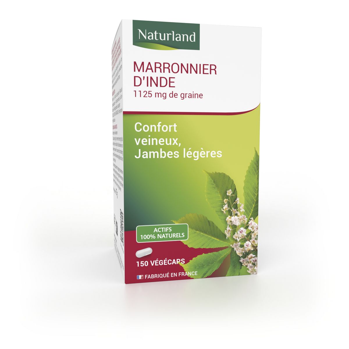 NATURLAND Complément alimentaire marronnier d'Inde 150 végécaps