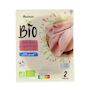 Voir la diapositive 3 : AUCHAN BIO Jambon de Paris réduit en sel bio 2 tranches 80g