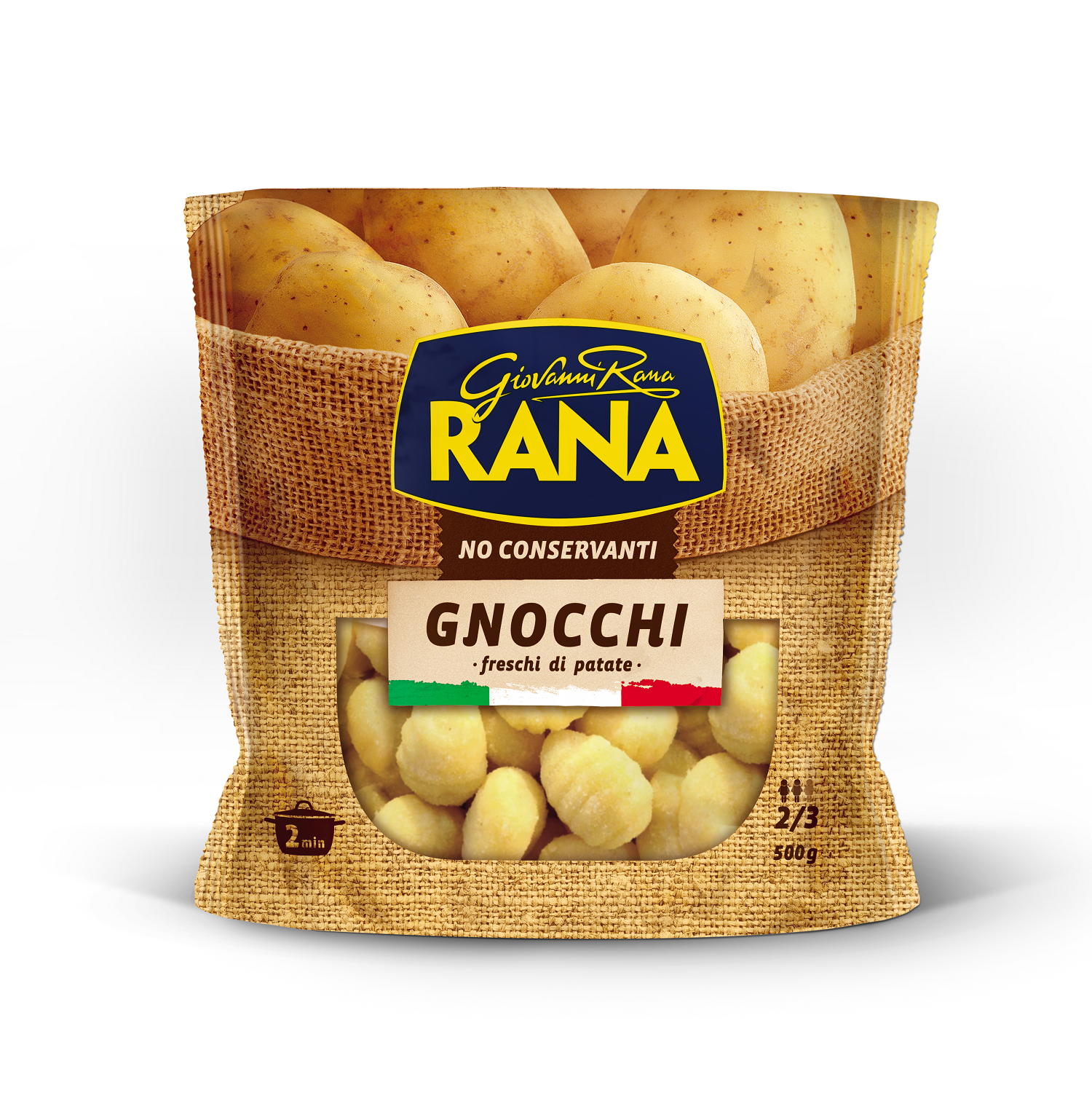 Voir la diapositive 2 : RANA Gnocchi 2/3 parts 500g