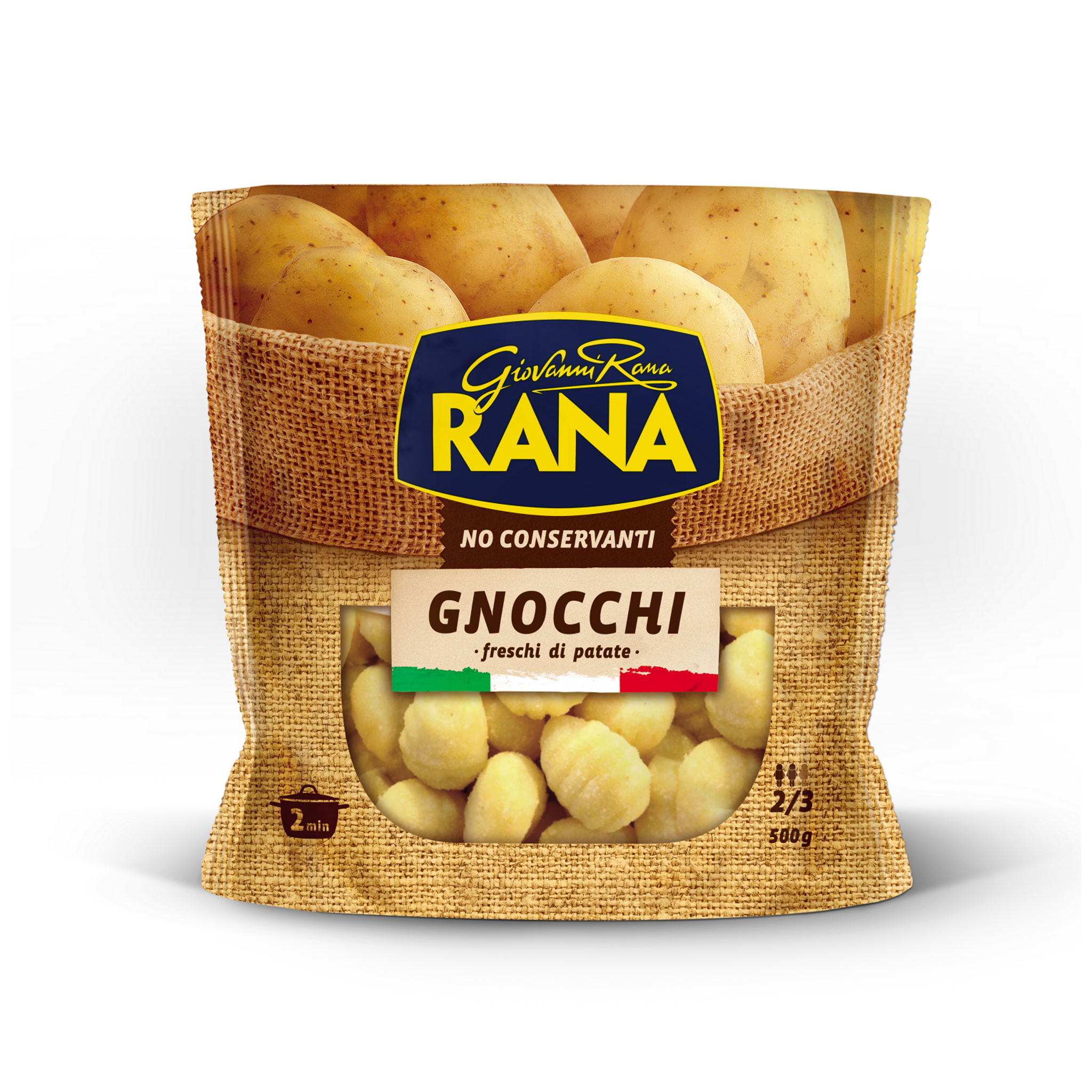 Voir la diapositive 2 : RANA Gnocchi 2/3 parts 500g