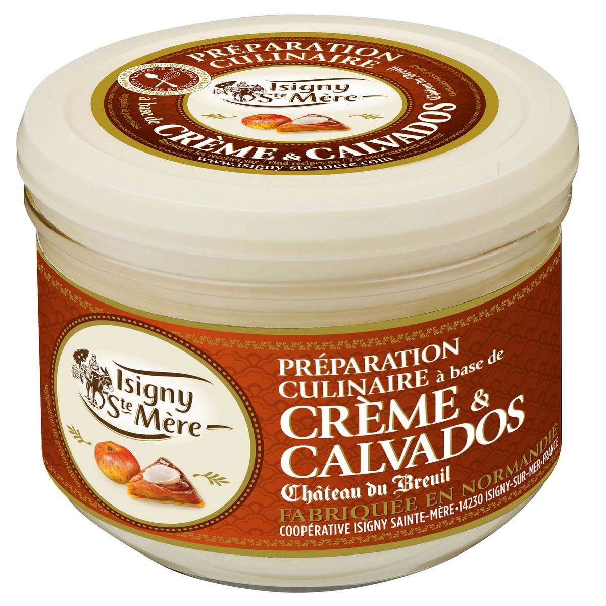 ISIGNY STE MERE Préparation culinaire à base de crème et calvados Château du Breuil 200g