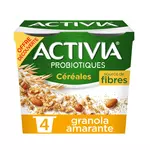 ACTIVIA CEREALES Probiotiques - Yaourt au bifidus au quinoa noisette 4x120g