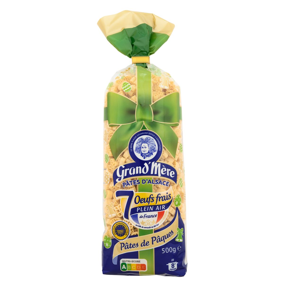 GRAND'MERE Pâtes de Pâques d'Alsace aux 7 oeufs frais IGP 500g