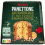 Voir la diapositive 1 : AUCHAN Panettone pur beurre raisins secs écorces oranges confites 1 pièce 750g