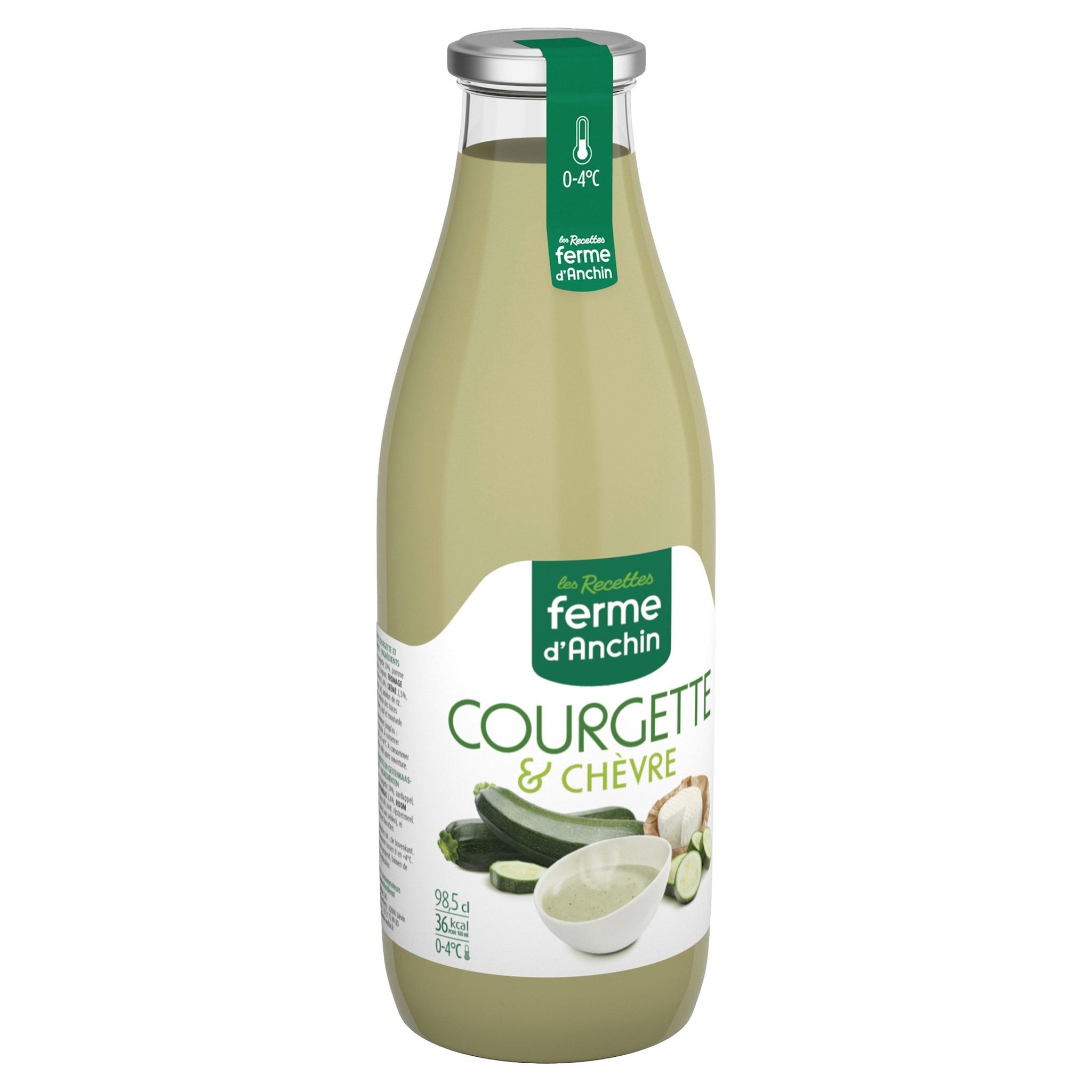 LES RECETTES FERME D'ANCHIN Soupe courgette et chèvre 98,5cl