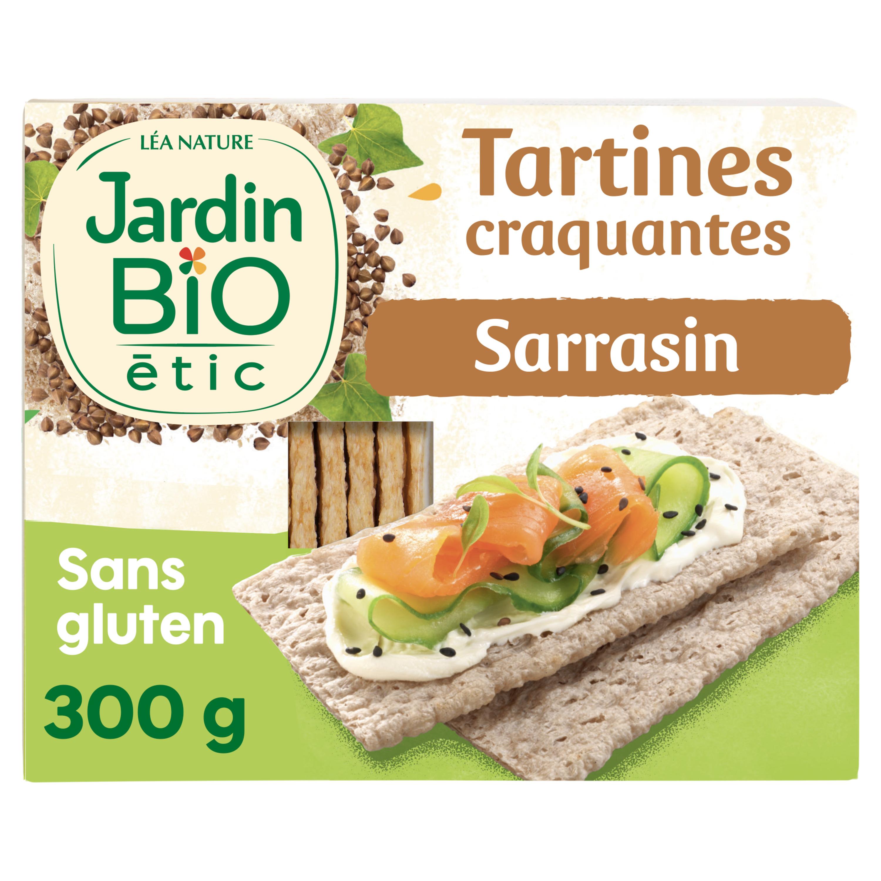 Voir la diapositive 2 : JARDIN BIO Tartines craquantes au sarrasin sans gluten 300g