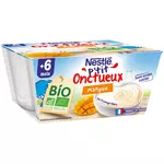 Nestlé NESTLE P'tit onctueux dessert fromage blanc mangue bio dès 6 mois