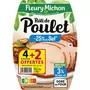 FLEURY MICHON Rôti de poulet cuit réduit en sel 4 tranches + 2 offertes 240g
