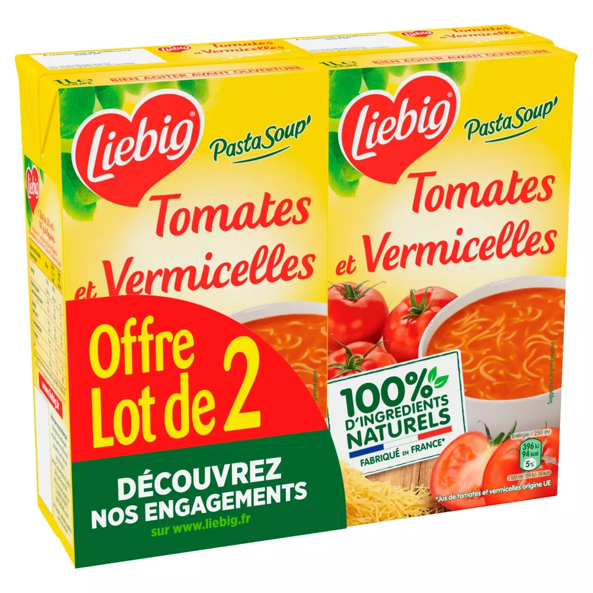 Soupe tomates méditerranéennes aux vermicelles, Knorr (1 l)