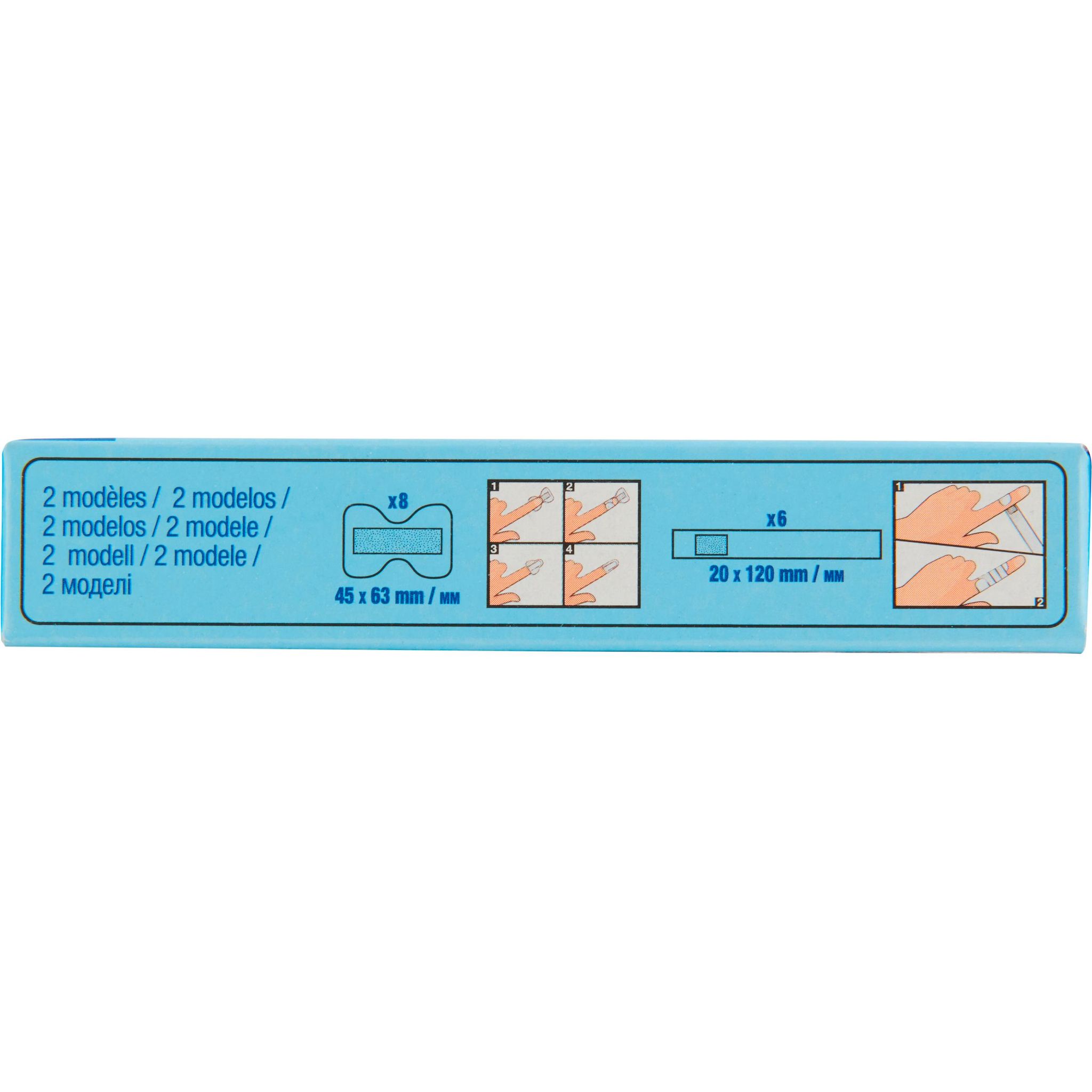 Voir la diapositive 2 : AUCHAN Pansements spécial doigts 2 modèles 14 pièces 