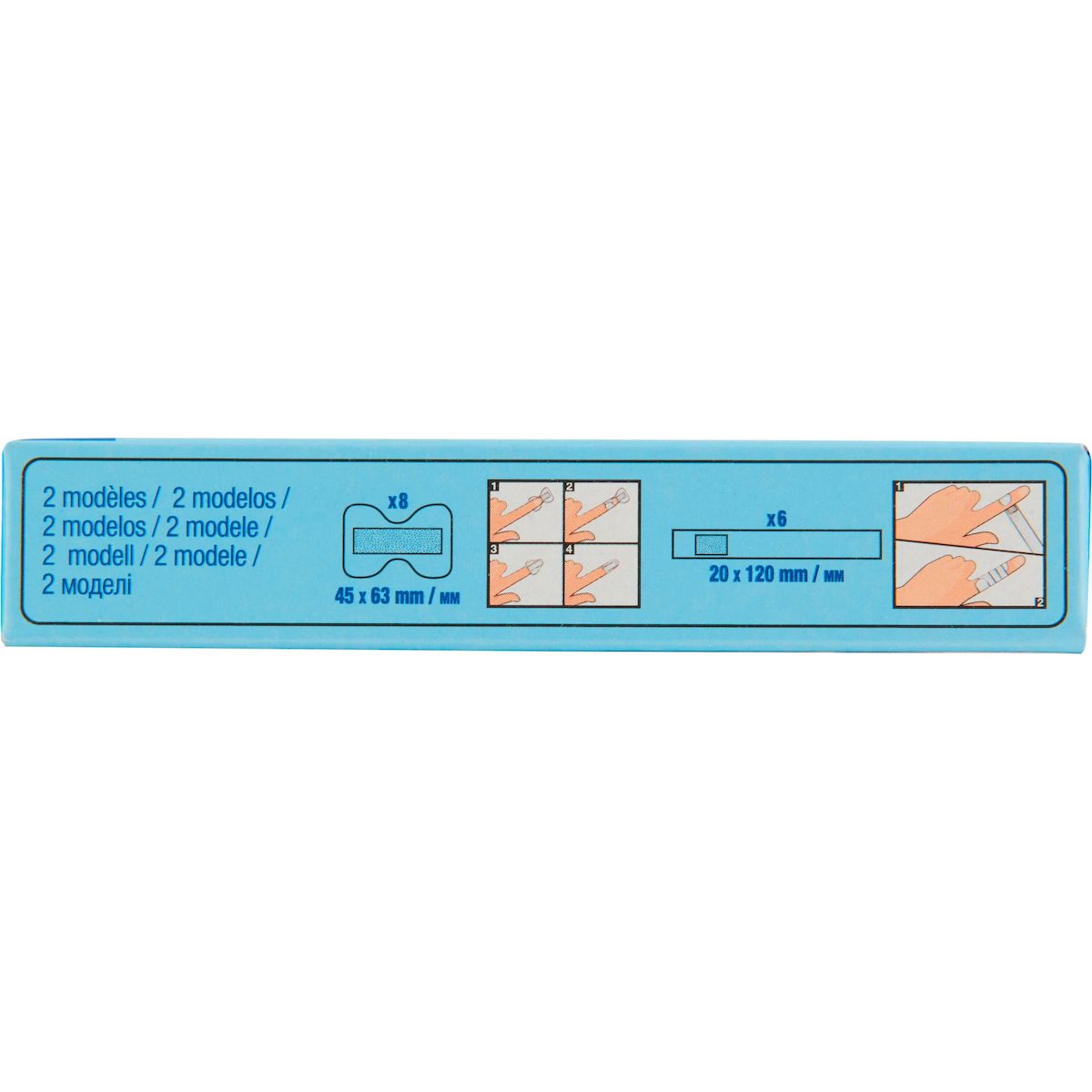 AUCHAN Pansements spécial doigts 2 modèles 14 pièces 