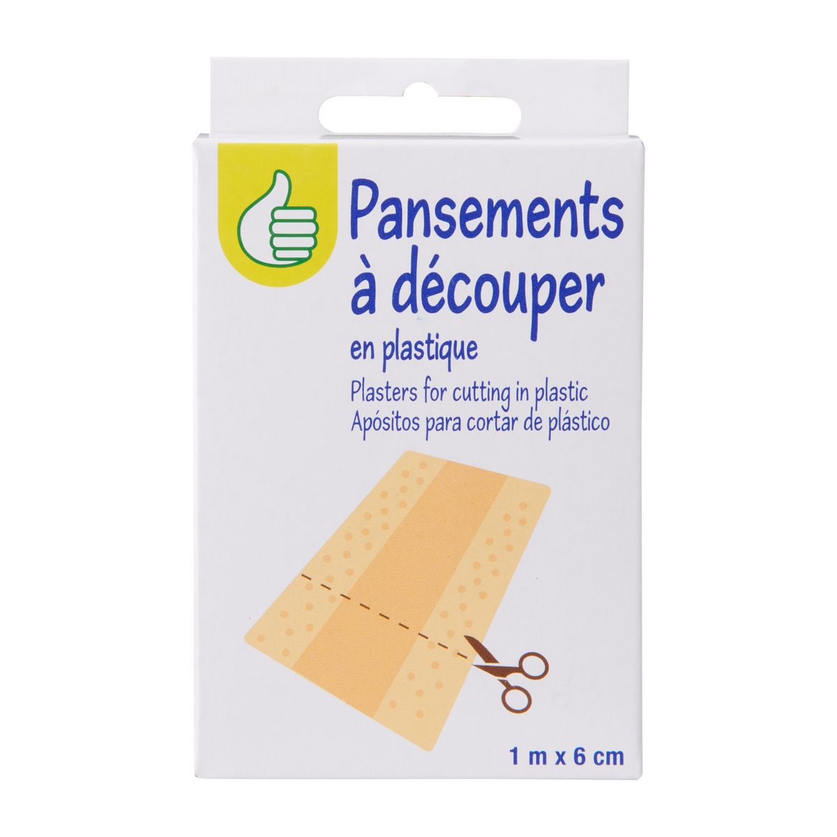 POUCE Pansements à découper en plastiques 1m x 6cm