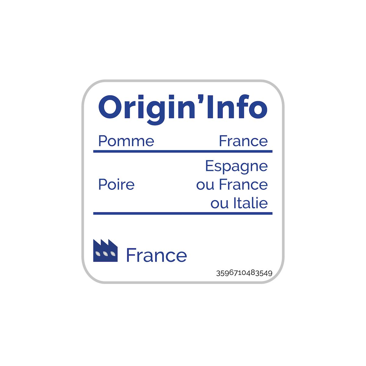 AUCHAN BIO Purée de pomme poire sans sucres ajoutés en bocal 580g