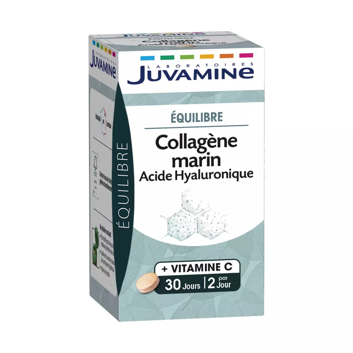 JUVAMINE Complément collagène marin acide hyaluronique en comprimé 60 comprimés 31g