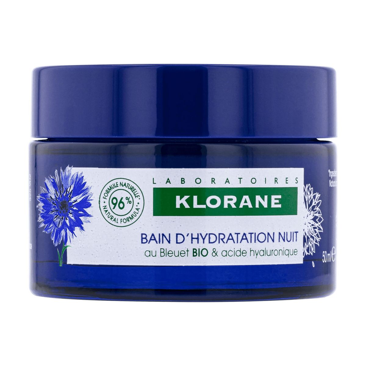 KLORANE Bain d'hydratation nuit au bleuet bio & acide hyaluronique 50ml